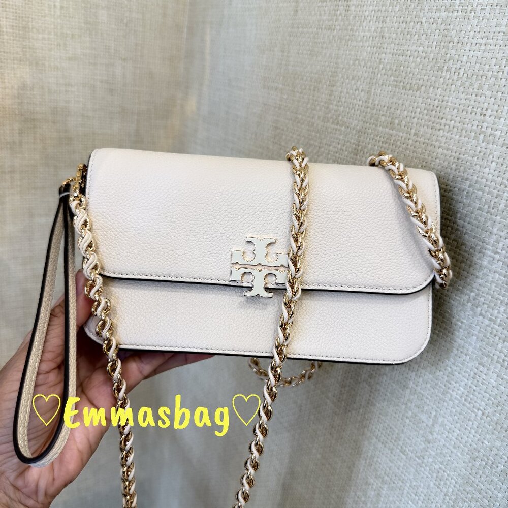 Tory Burch Britten Chain Wallet Wristlet Crossbody 175806 $385